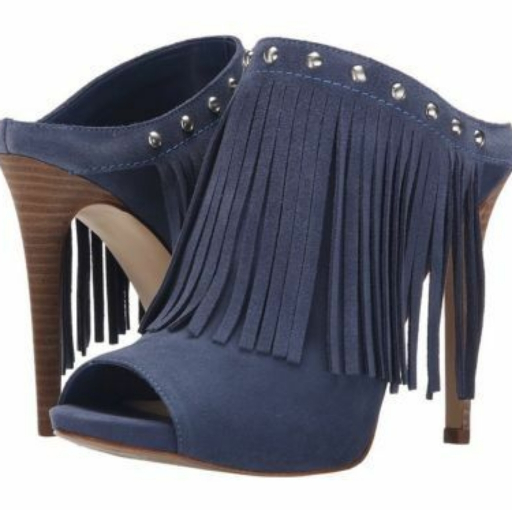 Ara 🌟🌟🌟 Guess Suede Mules Fringe with Studs